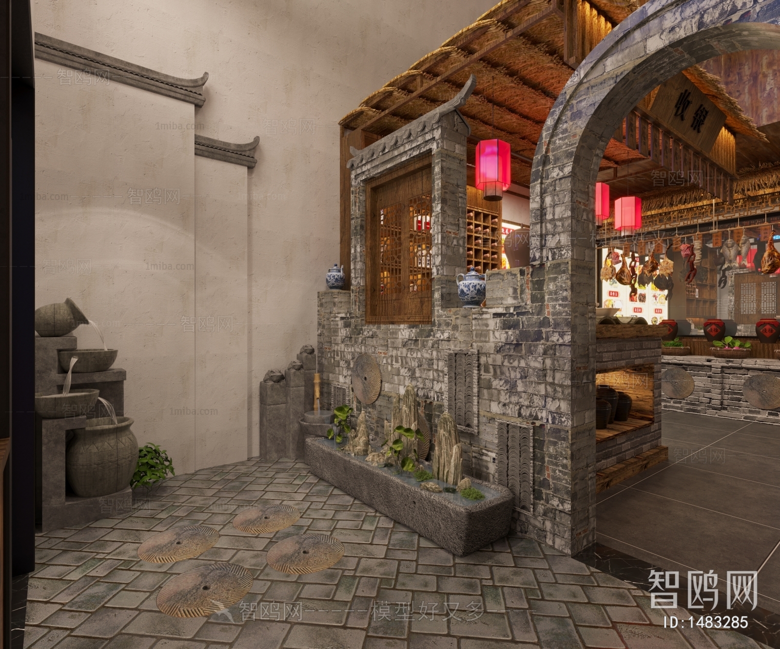 New Chinese Style Retro Style Restaurant