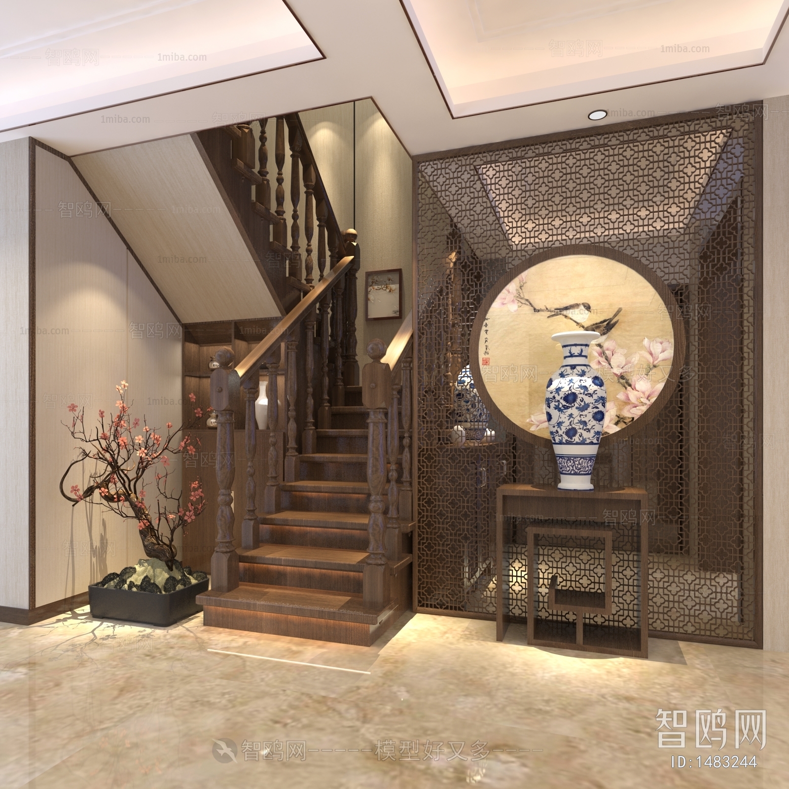 Chinese Style Stairwell