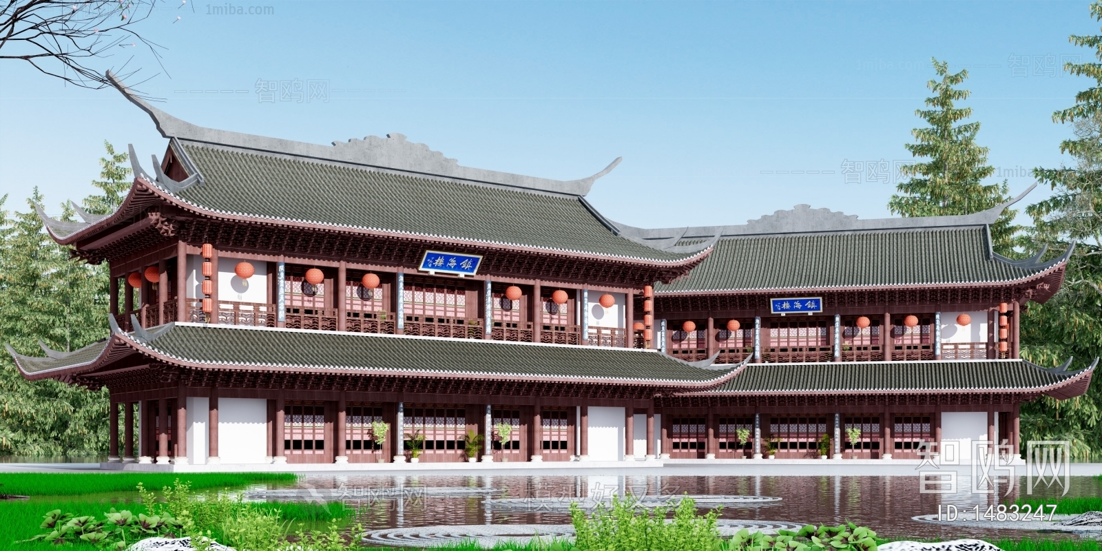 Chinese Style Ancient Architectural Buildings