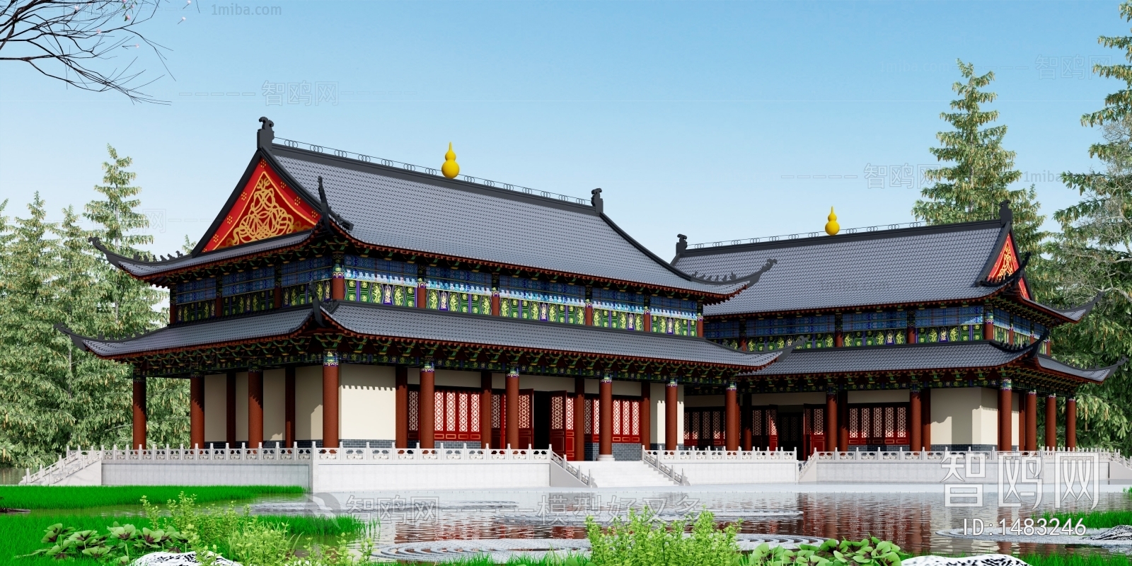 Chinese Style Ancient Architectural Buildings