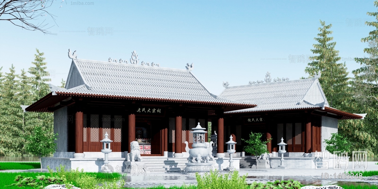 Chinese Style Ancient Architectural Buildings