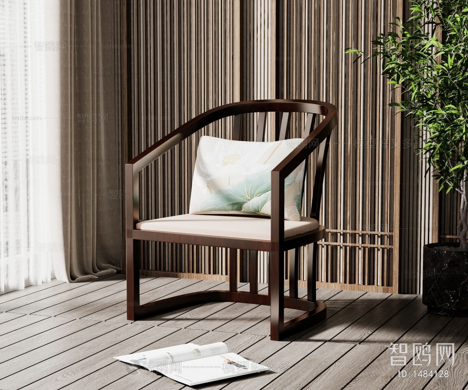 New Chinese Style Lounge Chair