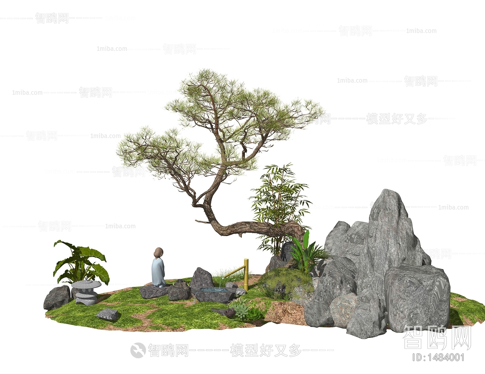 New Chinese Style Garden Landscape