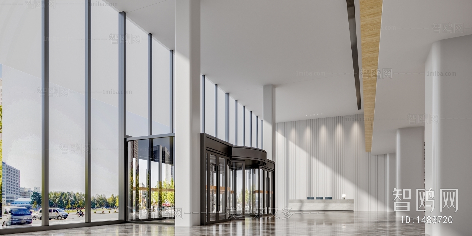 Modern Office Reception Desk