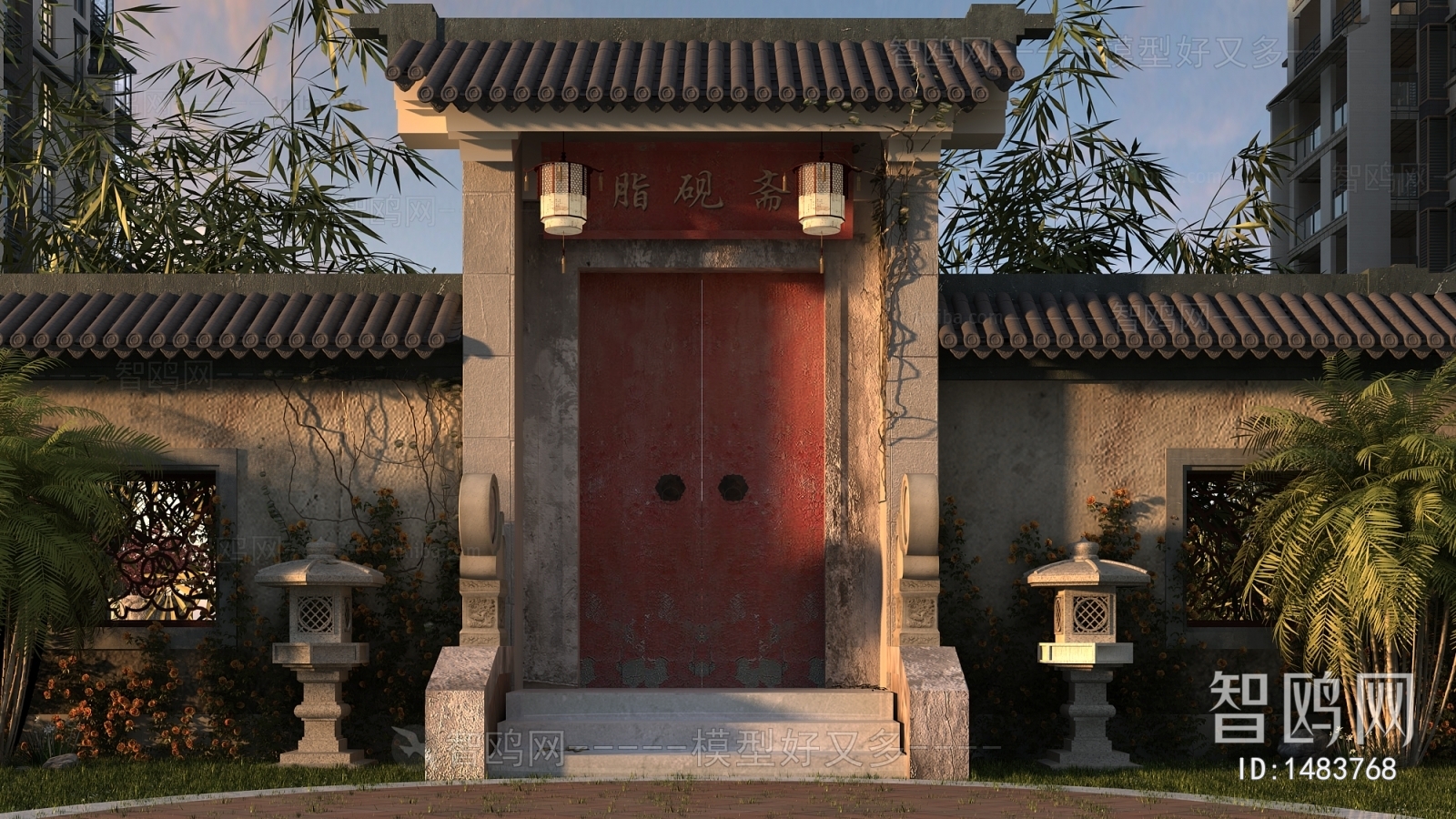 Chinese Style Ancient Architectural Buildings