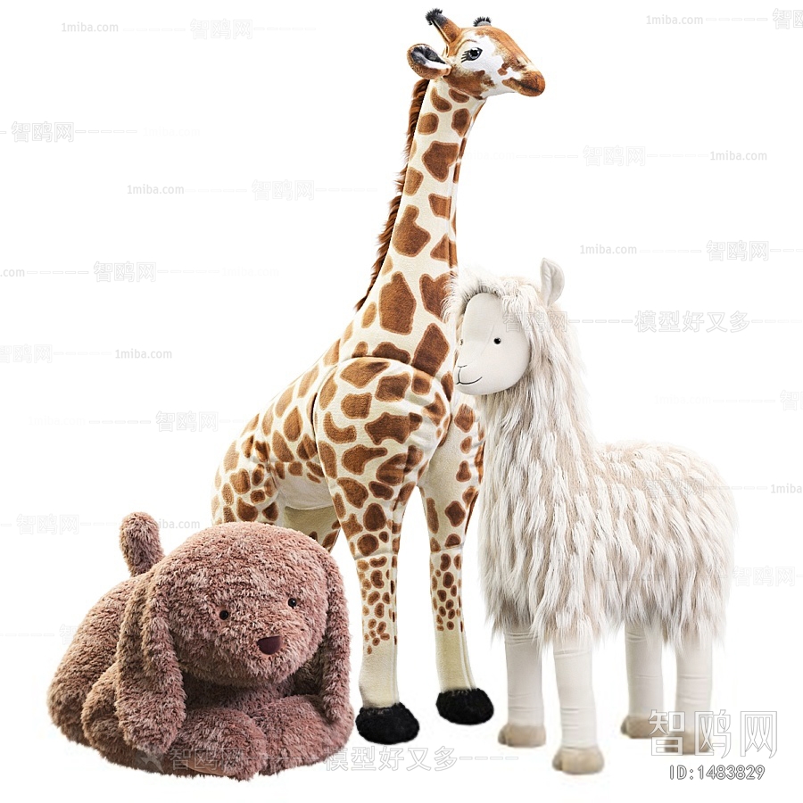 现代儿童毛绒玩具长颈鹿 儿童玩具