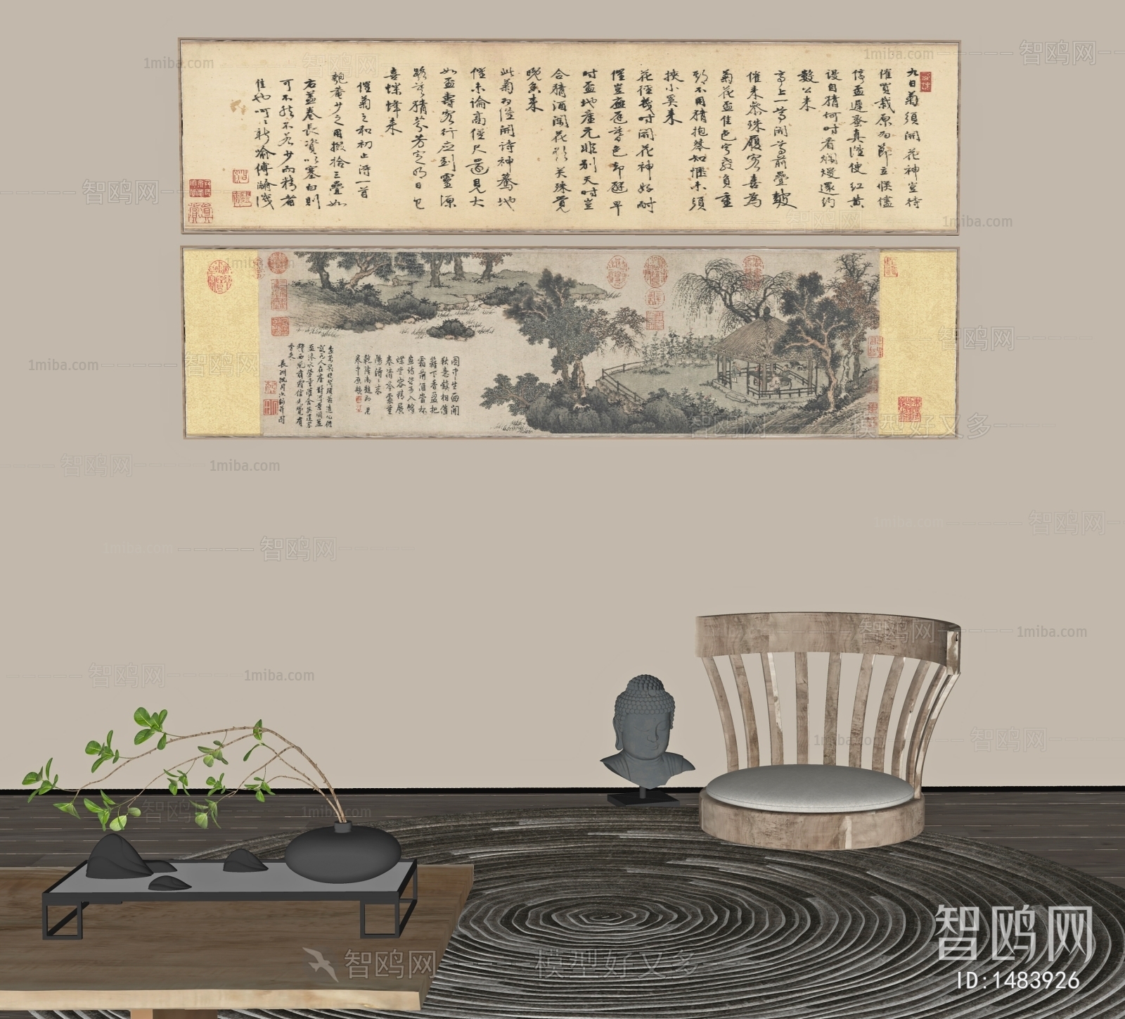 New Chinese Style Retro Style Painting