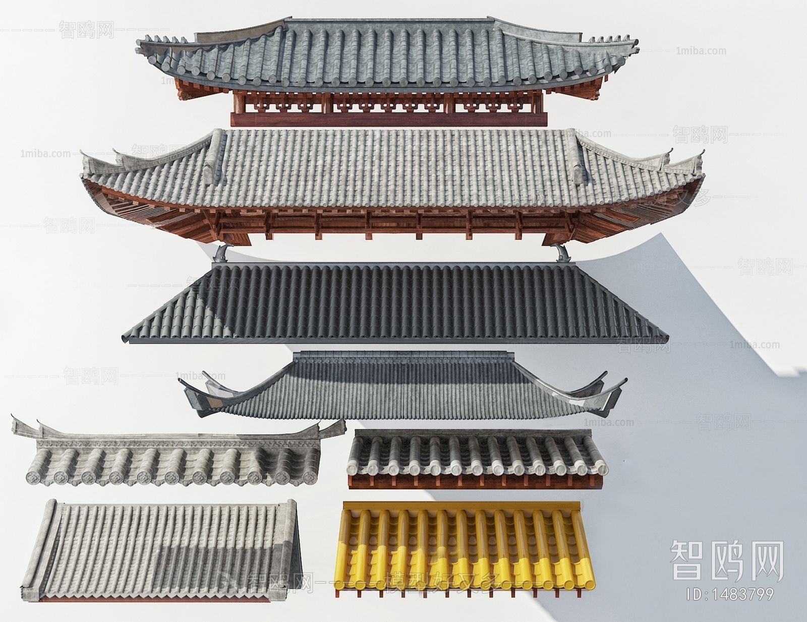 Chinese Style Ancient Architectural Buildings