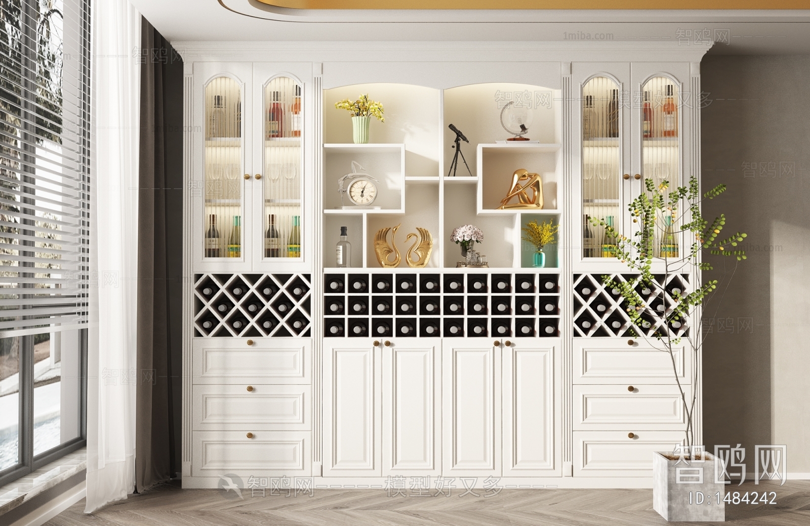 European Style Wine Cabinet