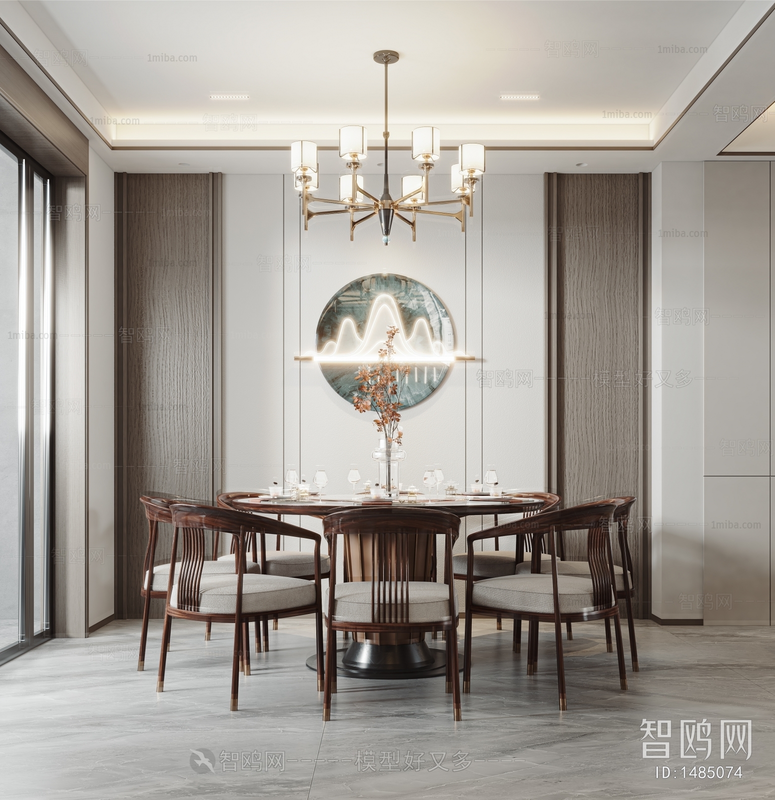 New Chinese Style Dining Room