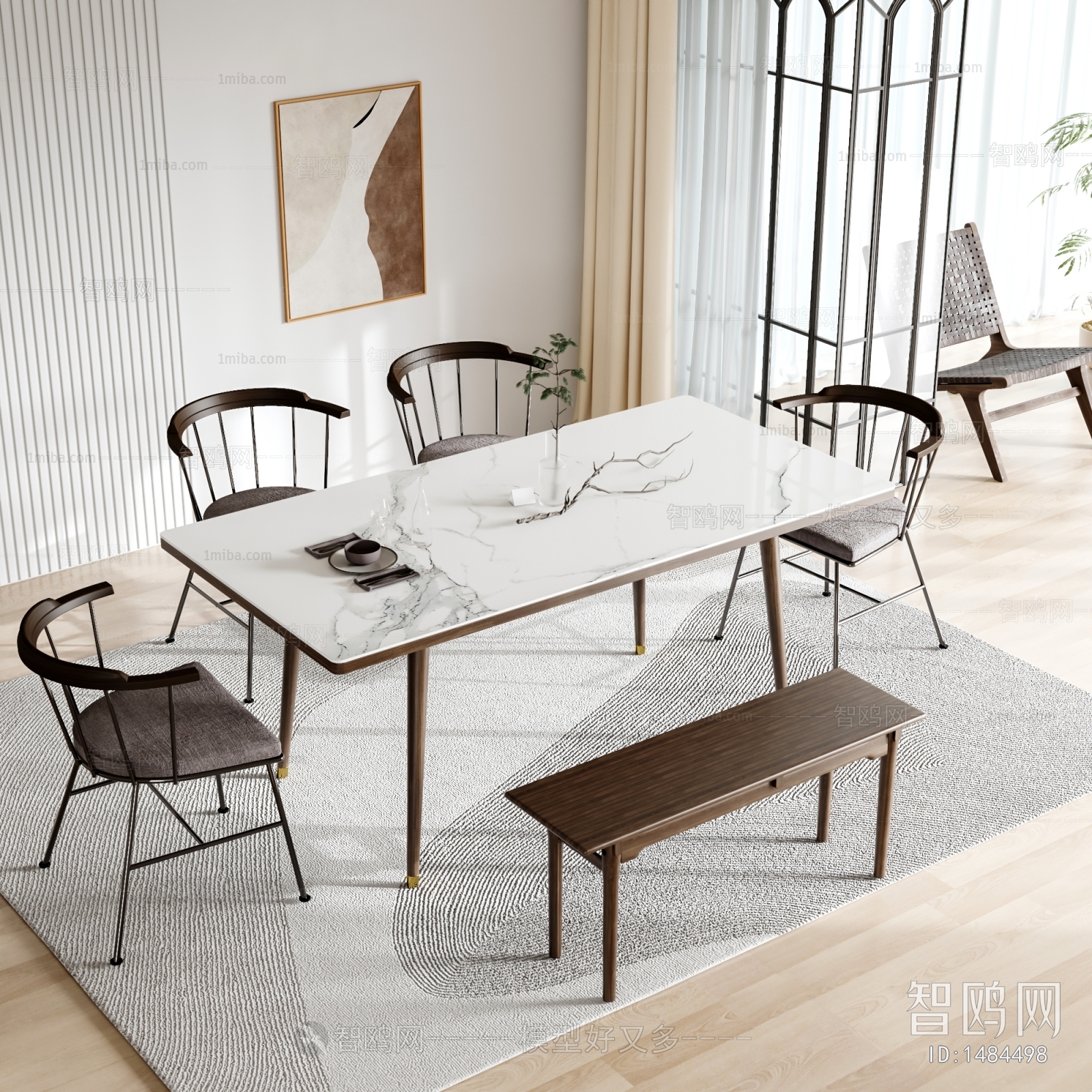 Nordic Style Dining Table And Chairs