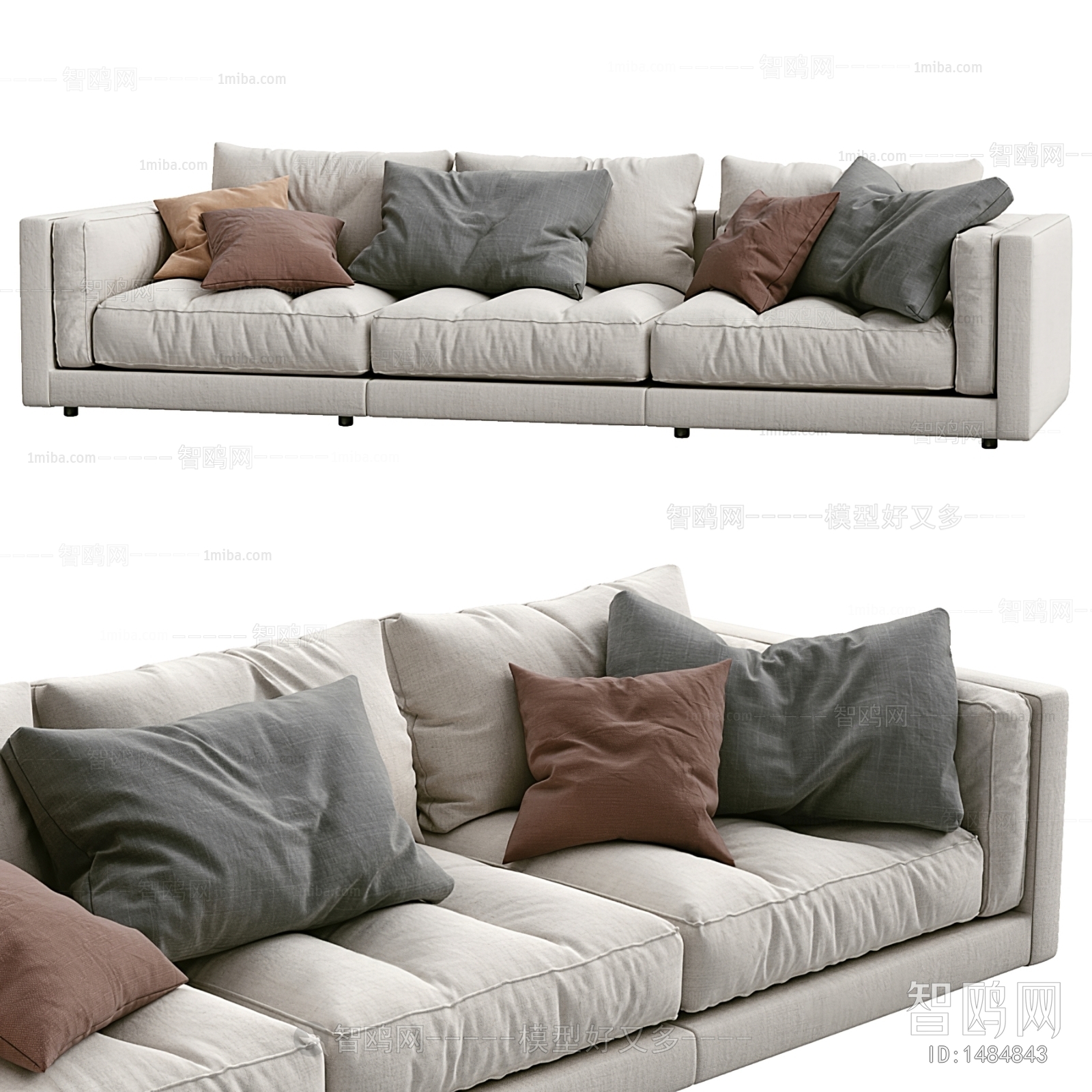 Modern Multi Person Sofa