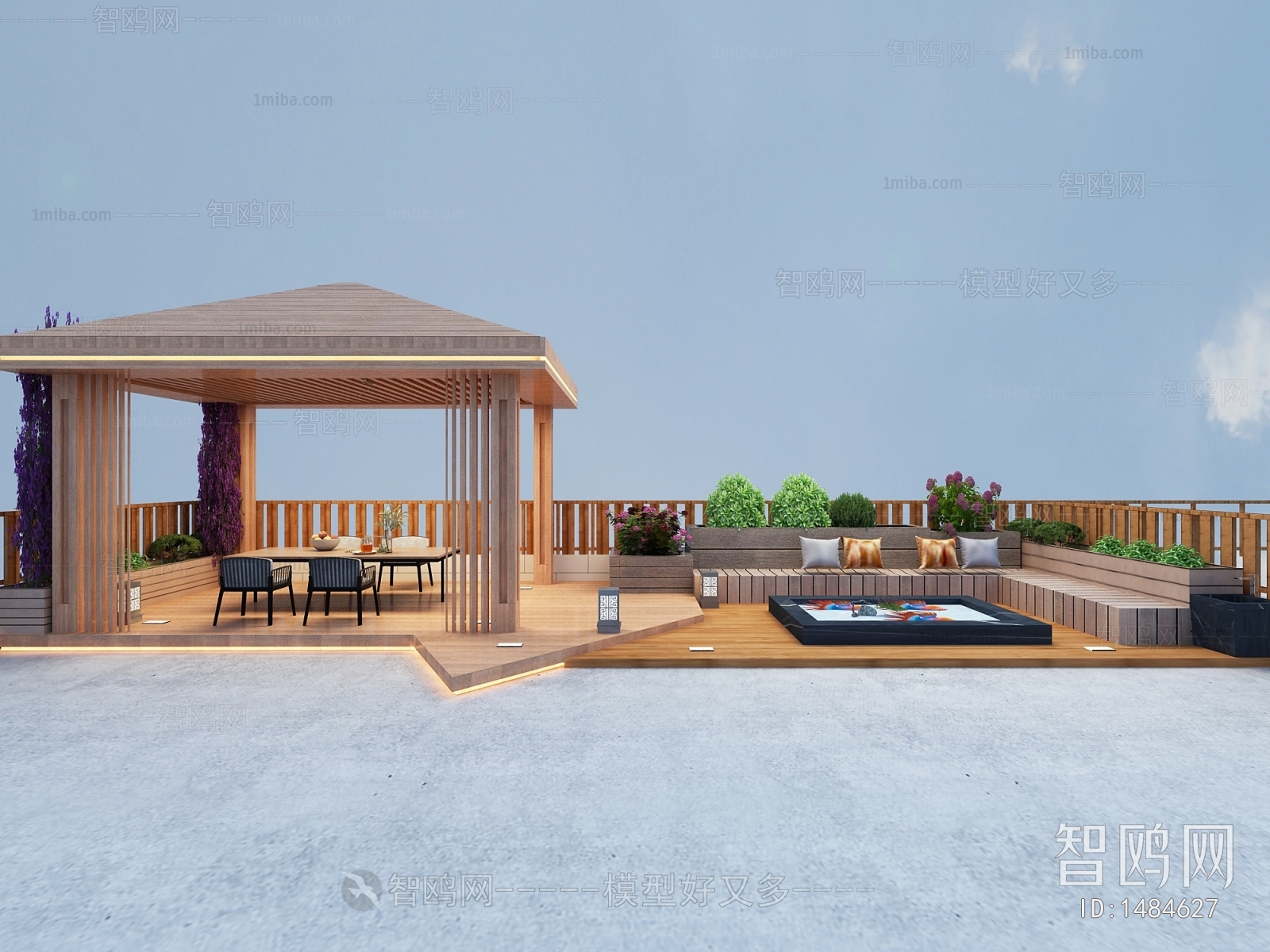 New Chinese Style Courtyard/landscape