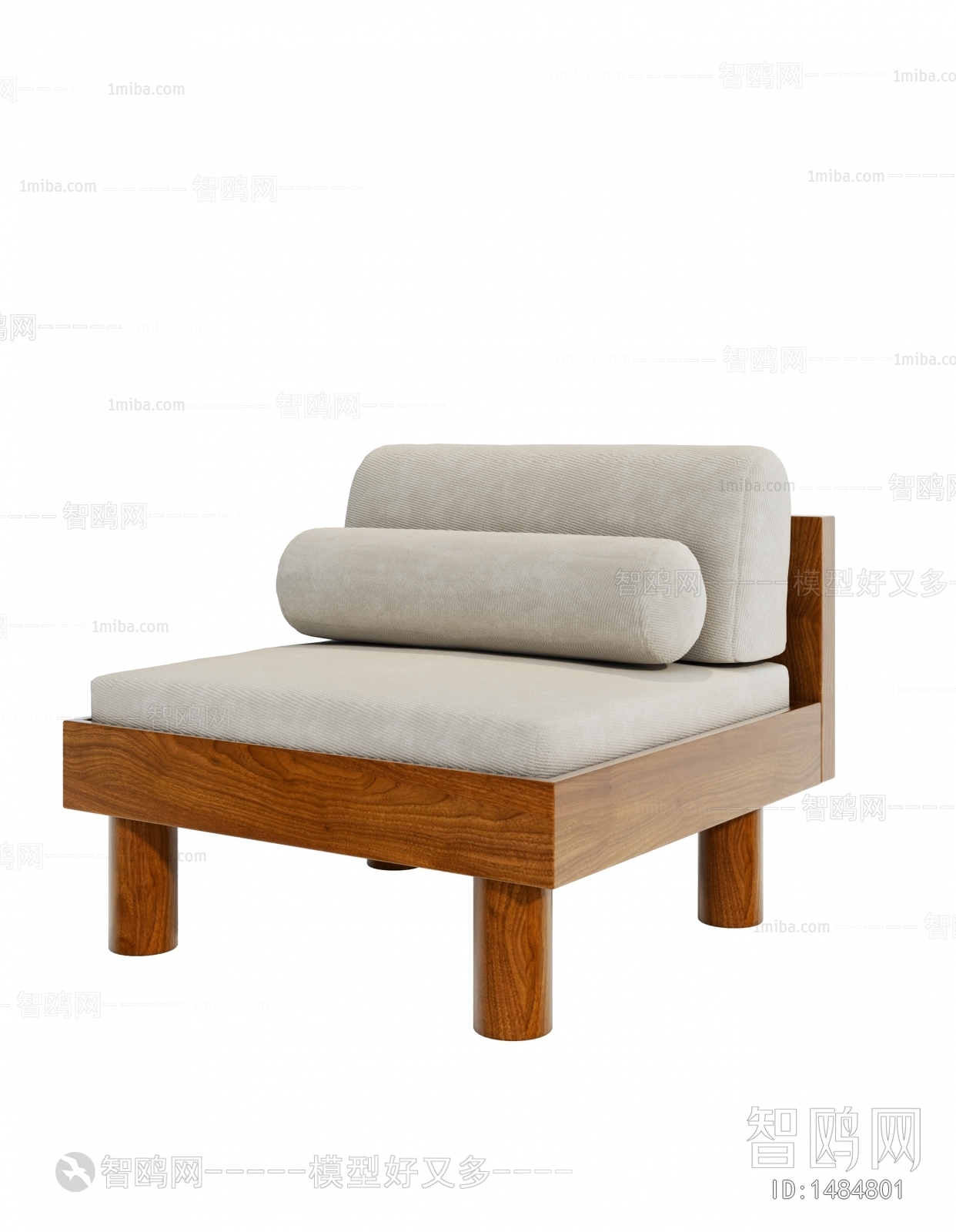 Wabi-sabi Style Single Sofa