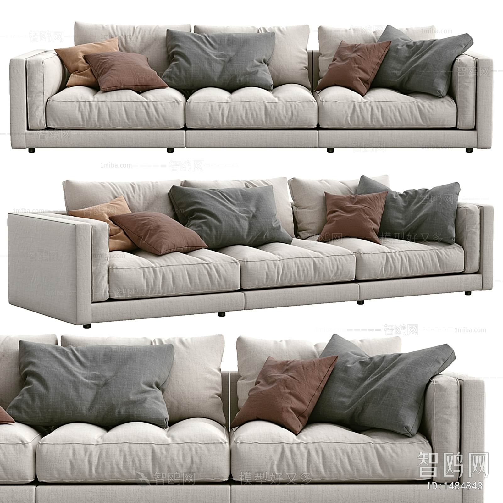 Modern Multi Person Sofa