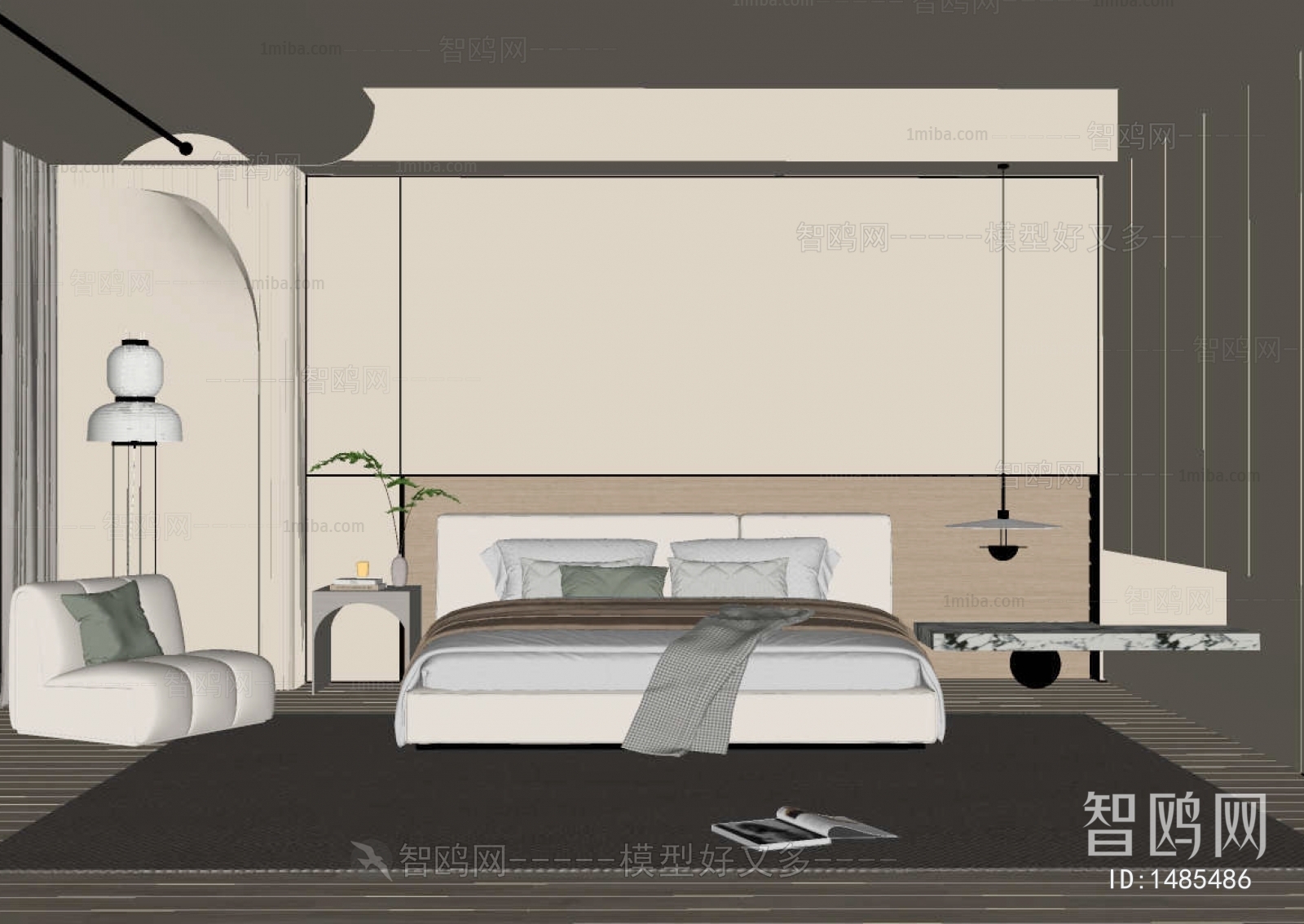 Modern Wabi-sabi Style Bedroom