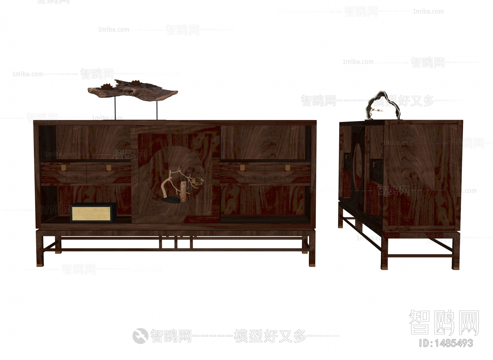 New Chinese Style Side Cabinet