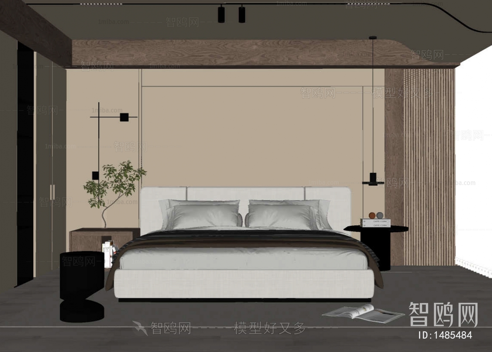 Modern Wabi-sabi Style Bedroom