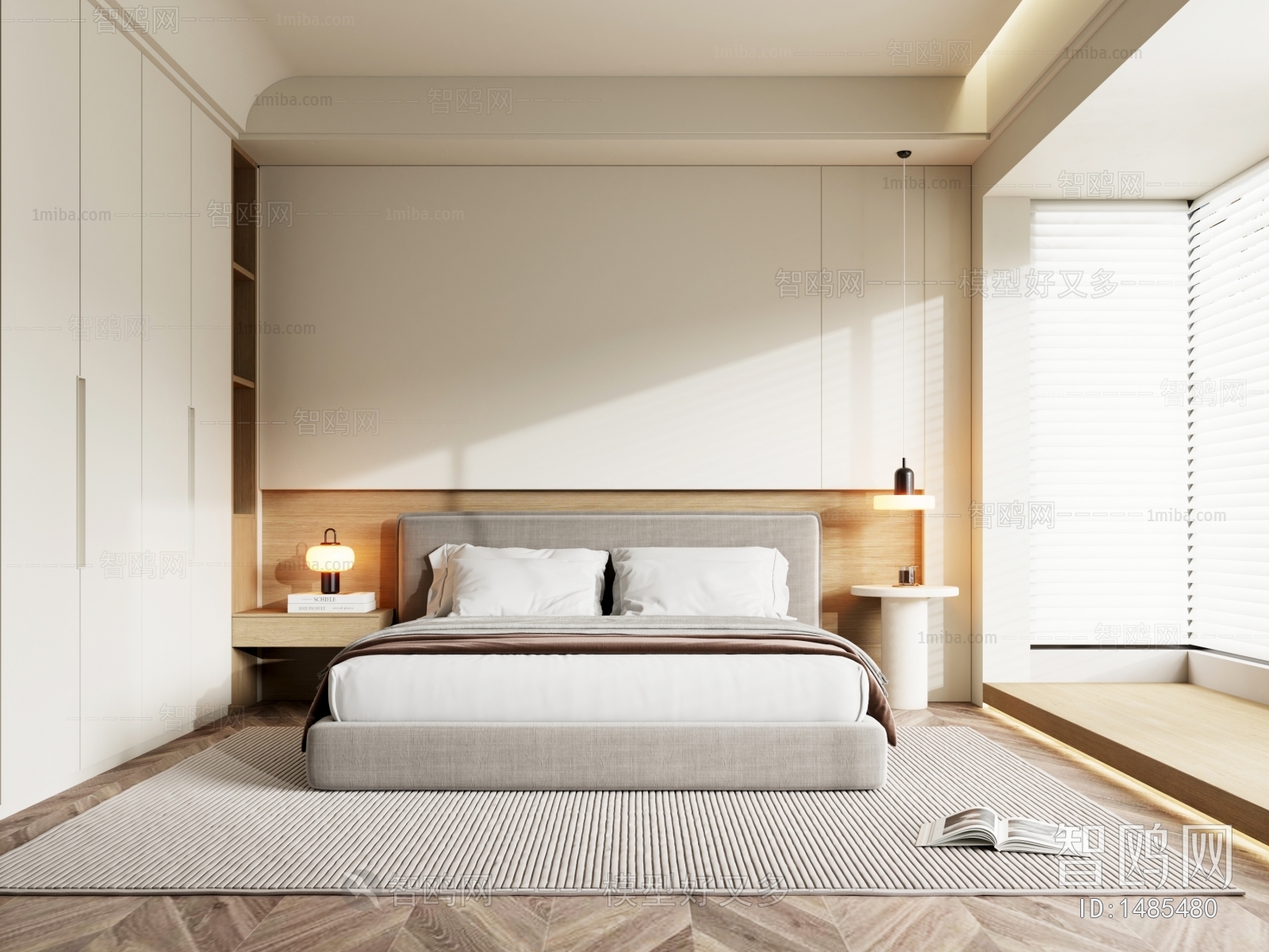 Modern Wabi-sabi Style Bedroom