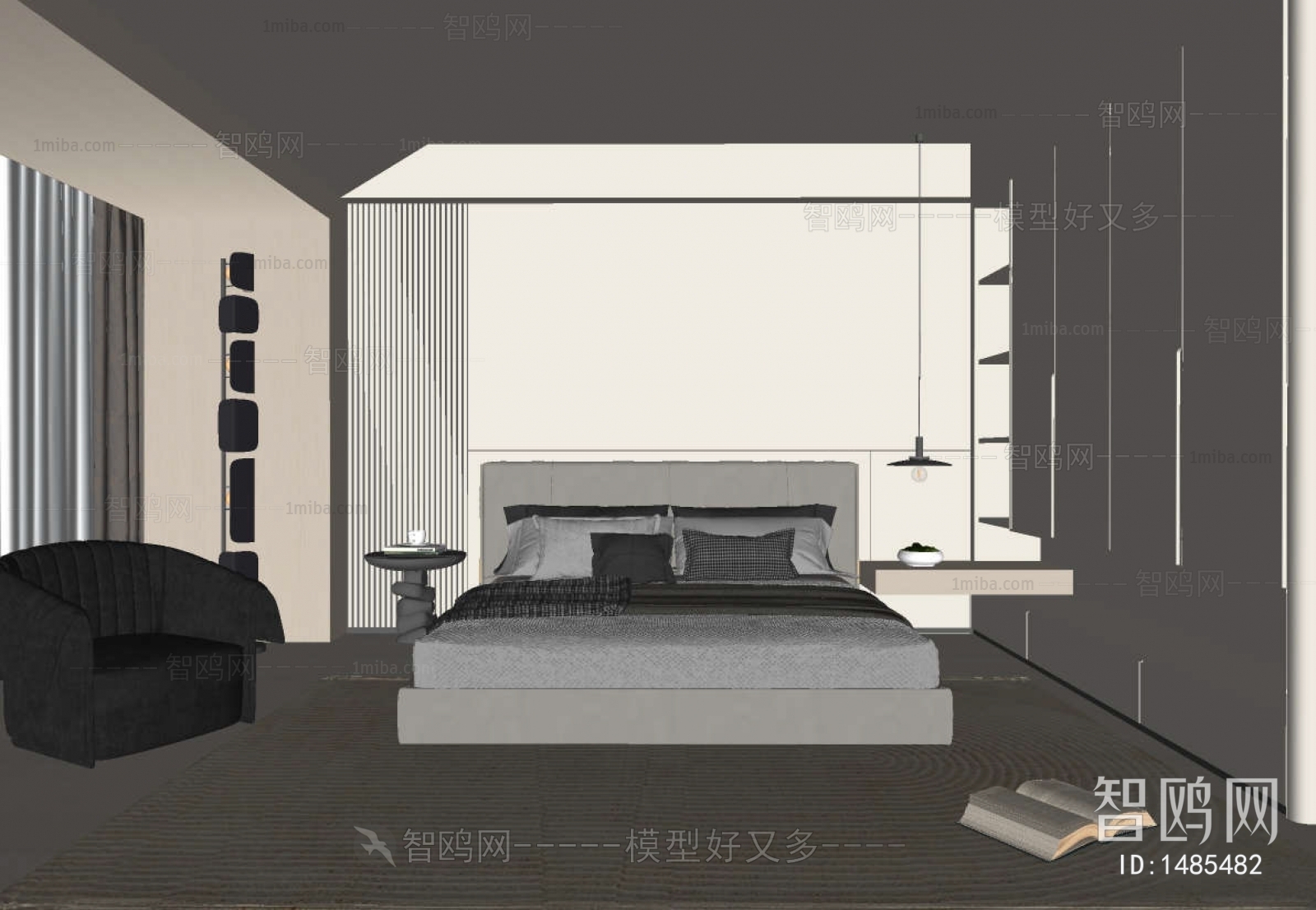 Modern Wabi-sabi Style Bedroom