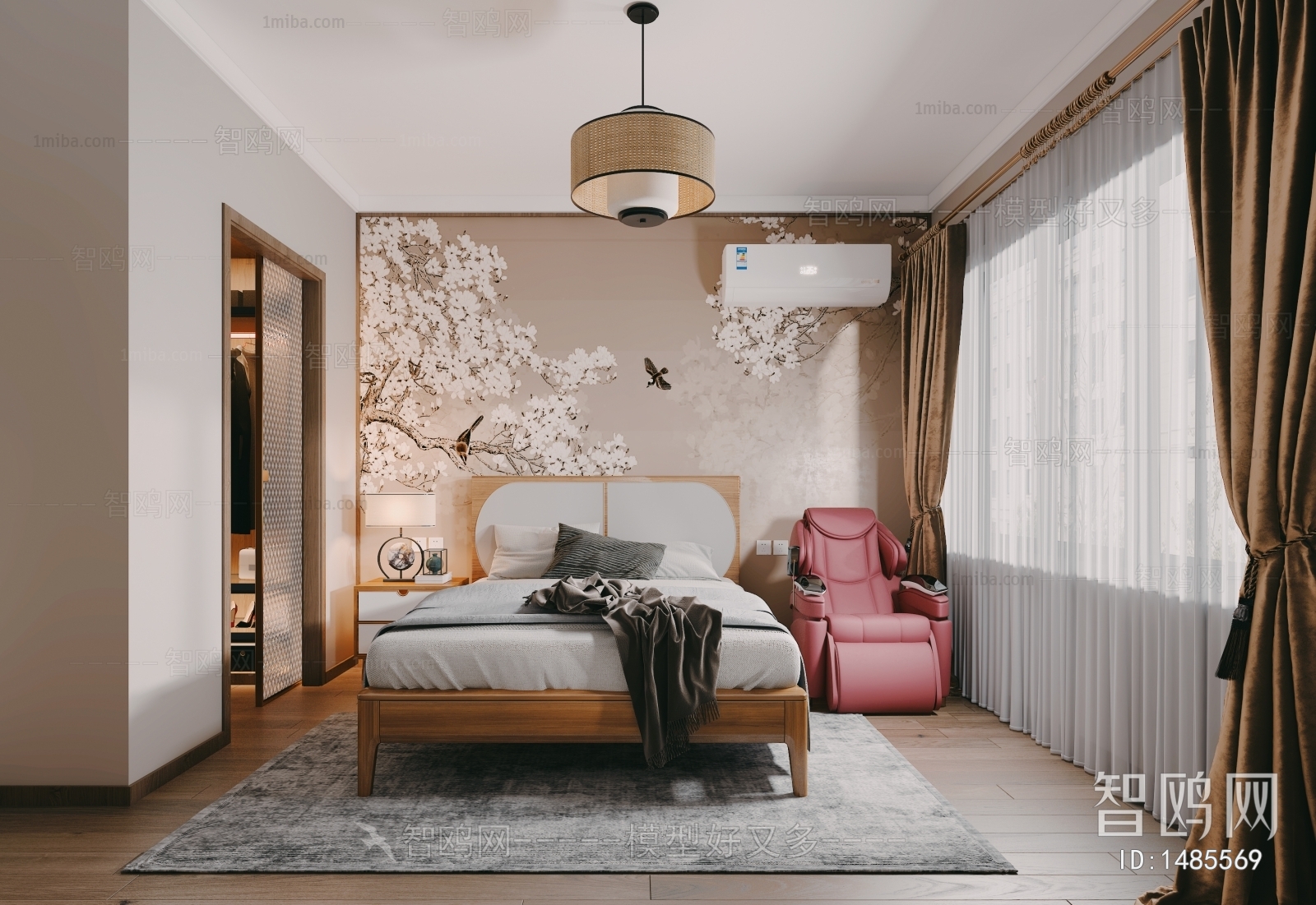 New Chinese Style Bedroom