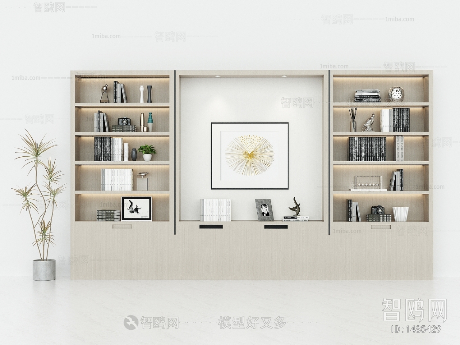 New Chinese Style Bookcase