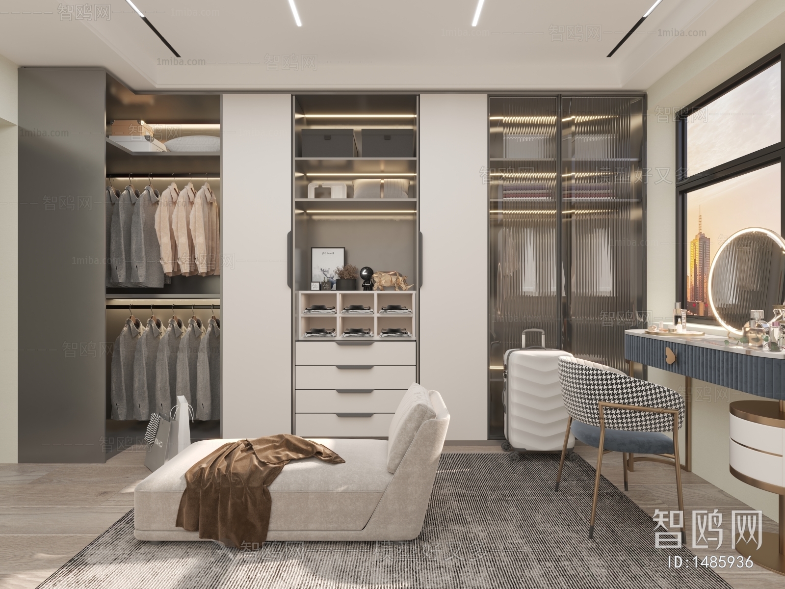 Modern Clothes Storage Area