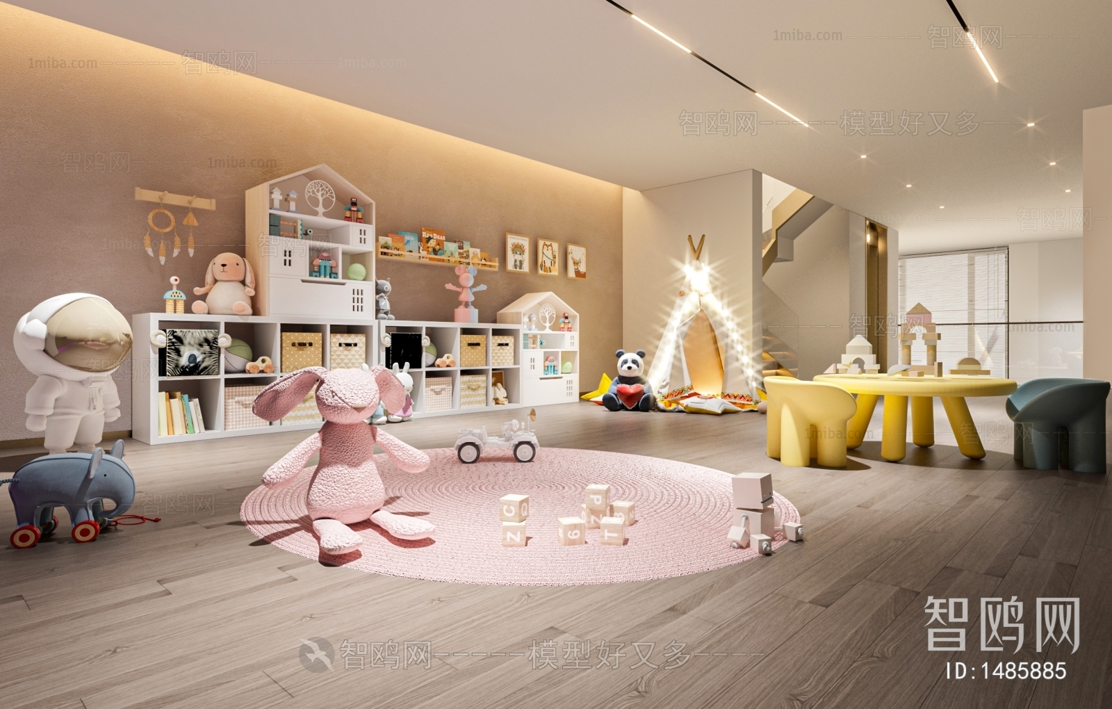 Modern Children's Room Activity Room