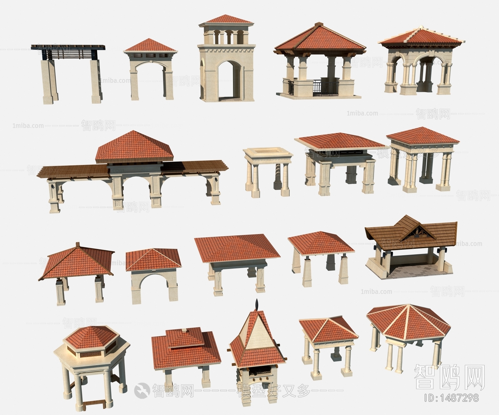 Chinese Style Building Component