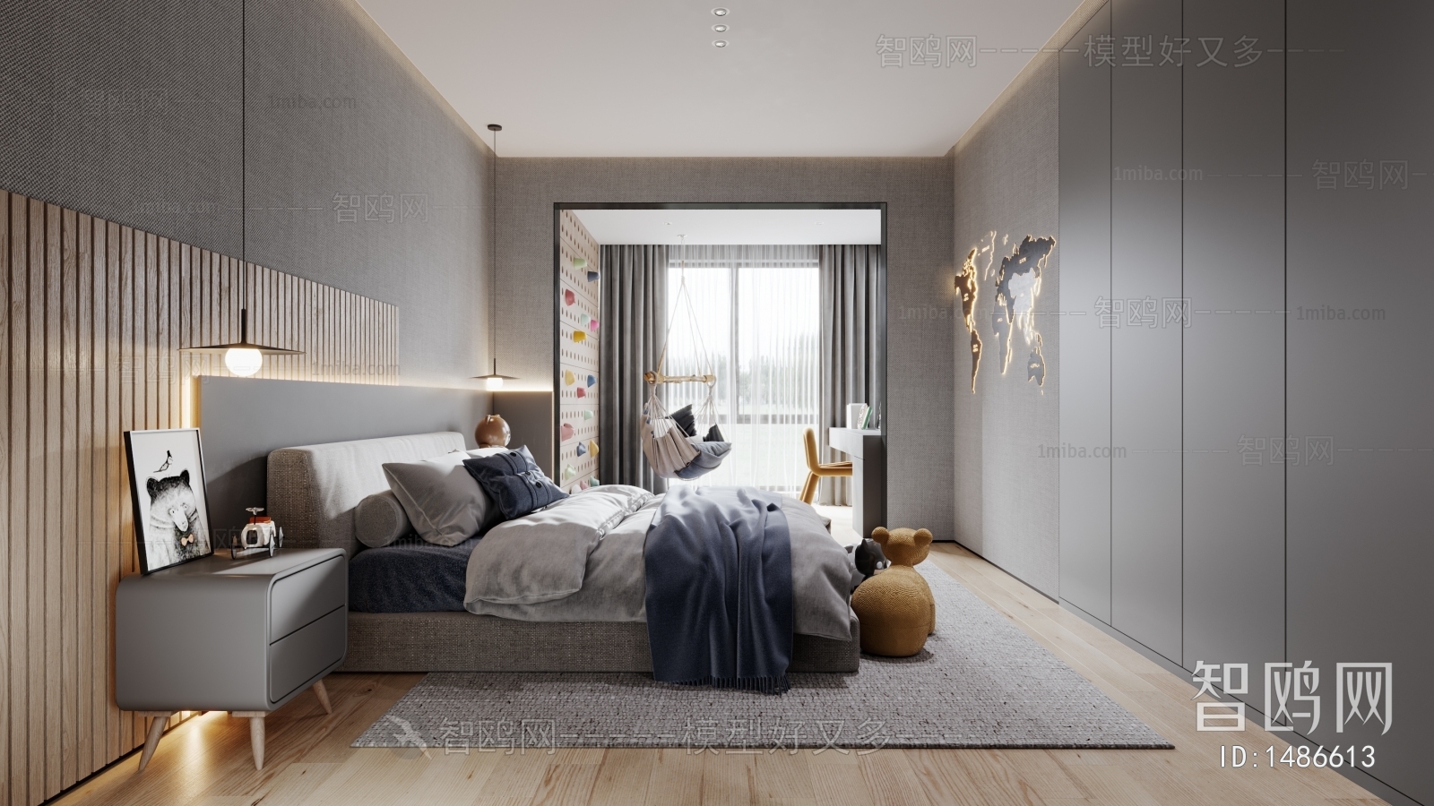 Modern Boy's Room And Son's Room