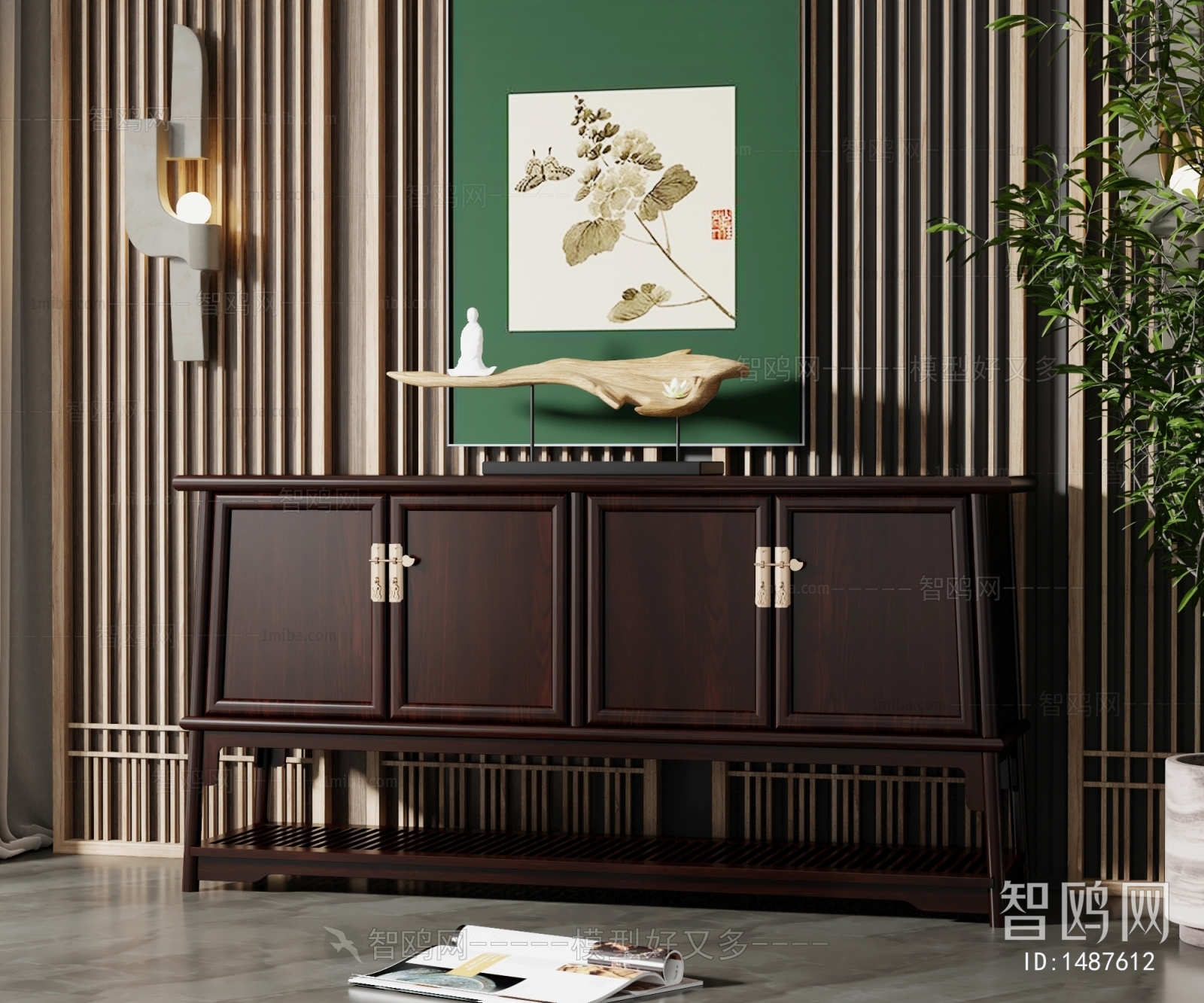 New Chinese Style Side Cabinet/Entrance Cabinet