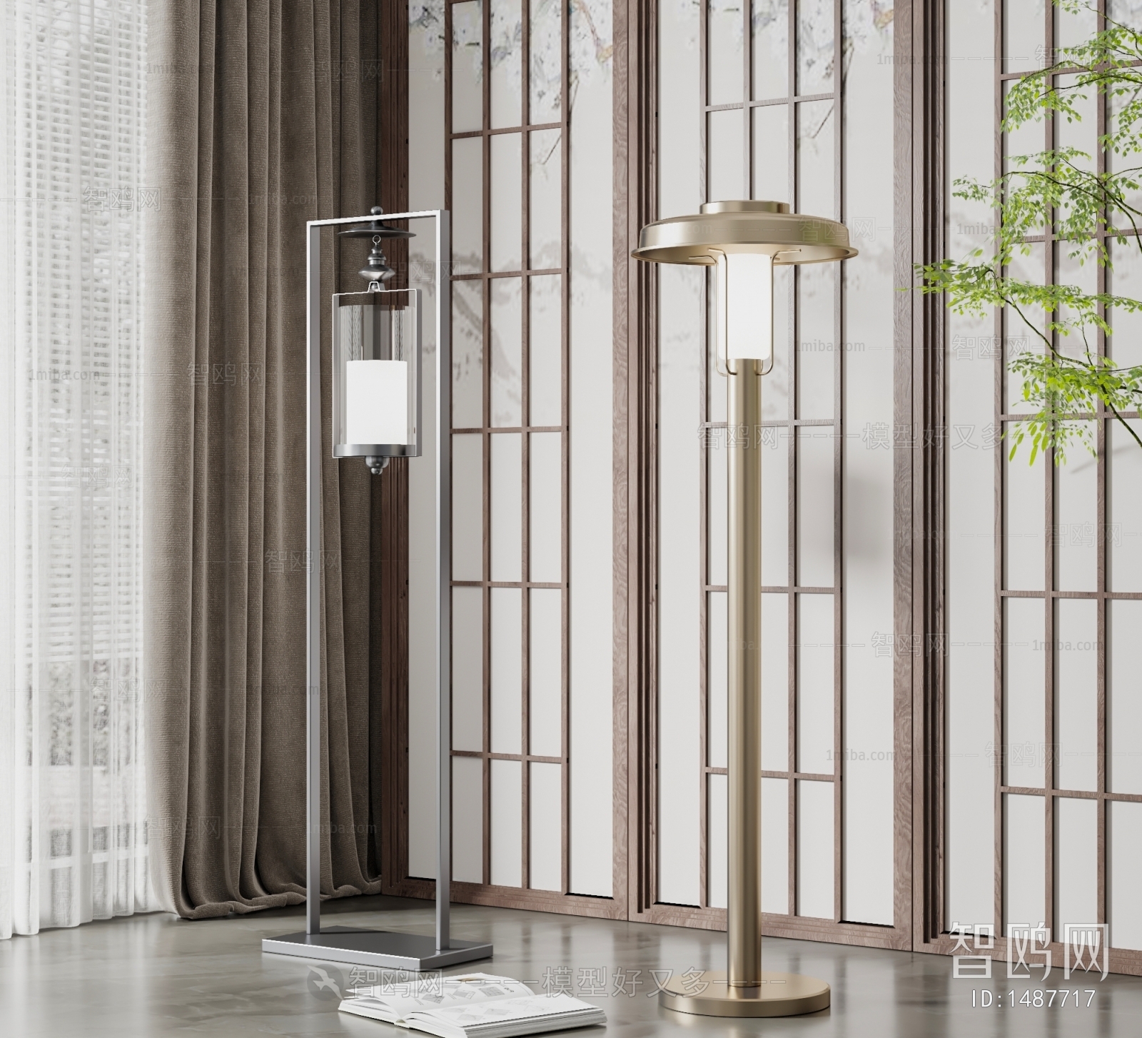 New Chinese Style Floor Lamp