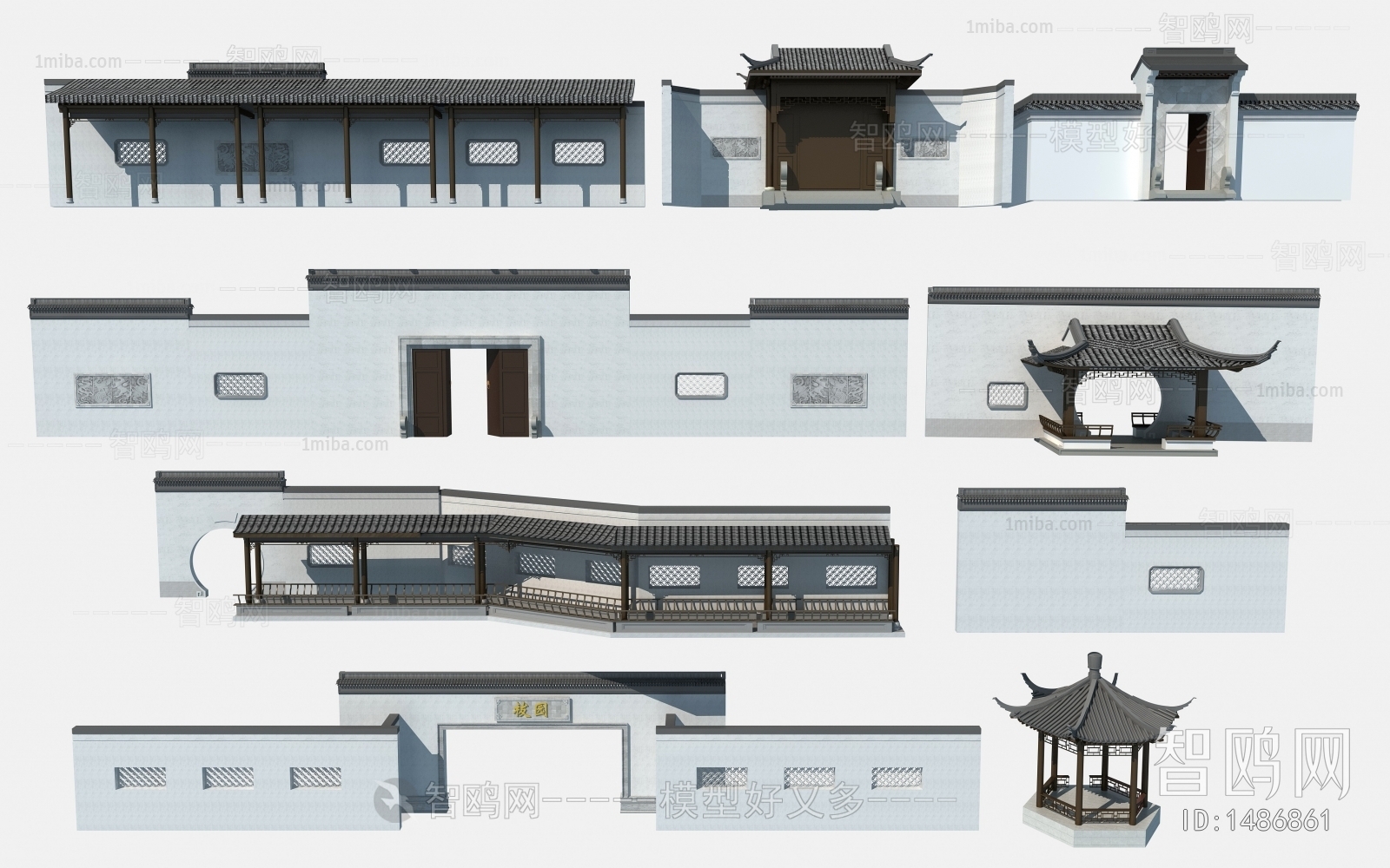 Chinese Style Ancient Architectural Buildings