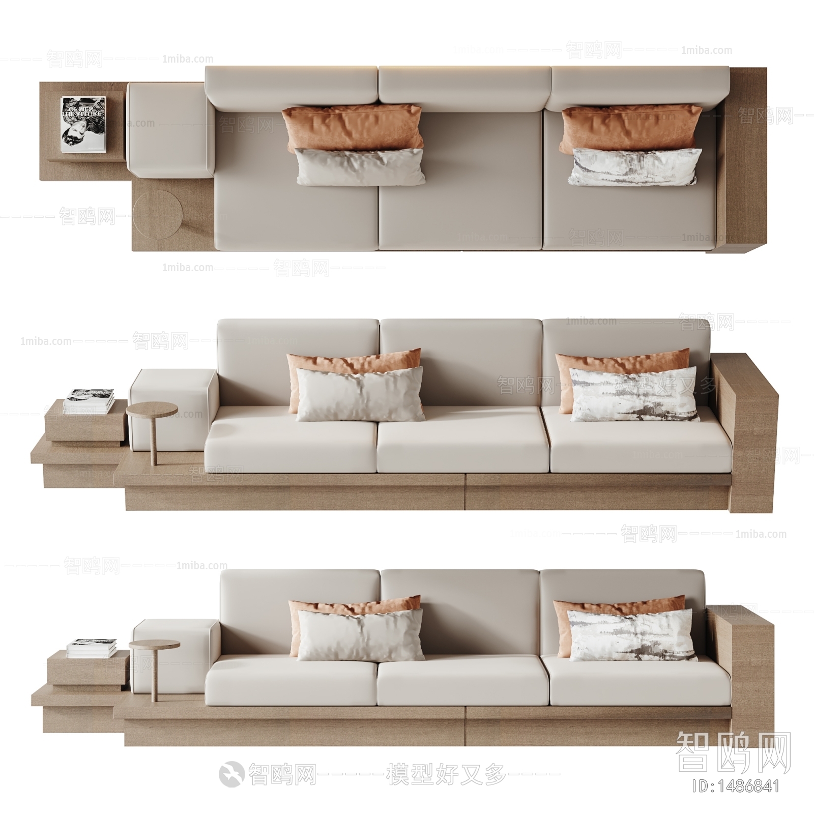 Modern Three-seat Sofa