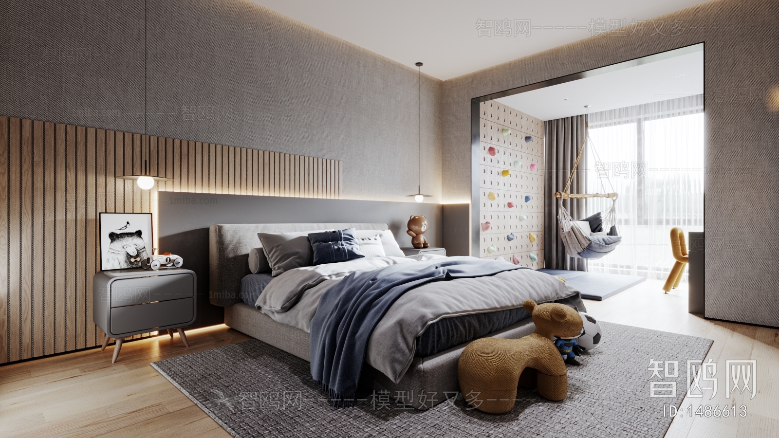 Modern Boy's Room And Son's Room