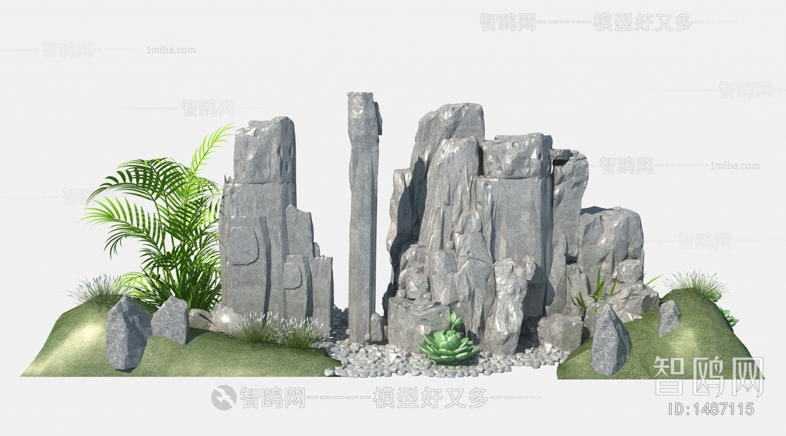 新中式入口景石，景观石