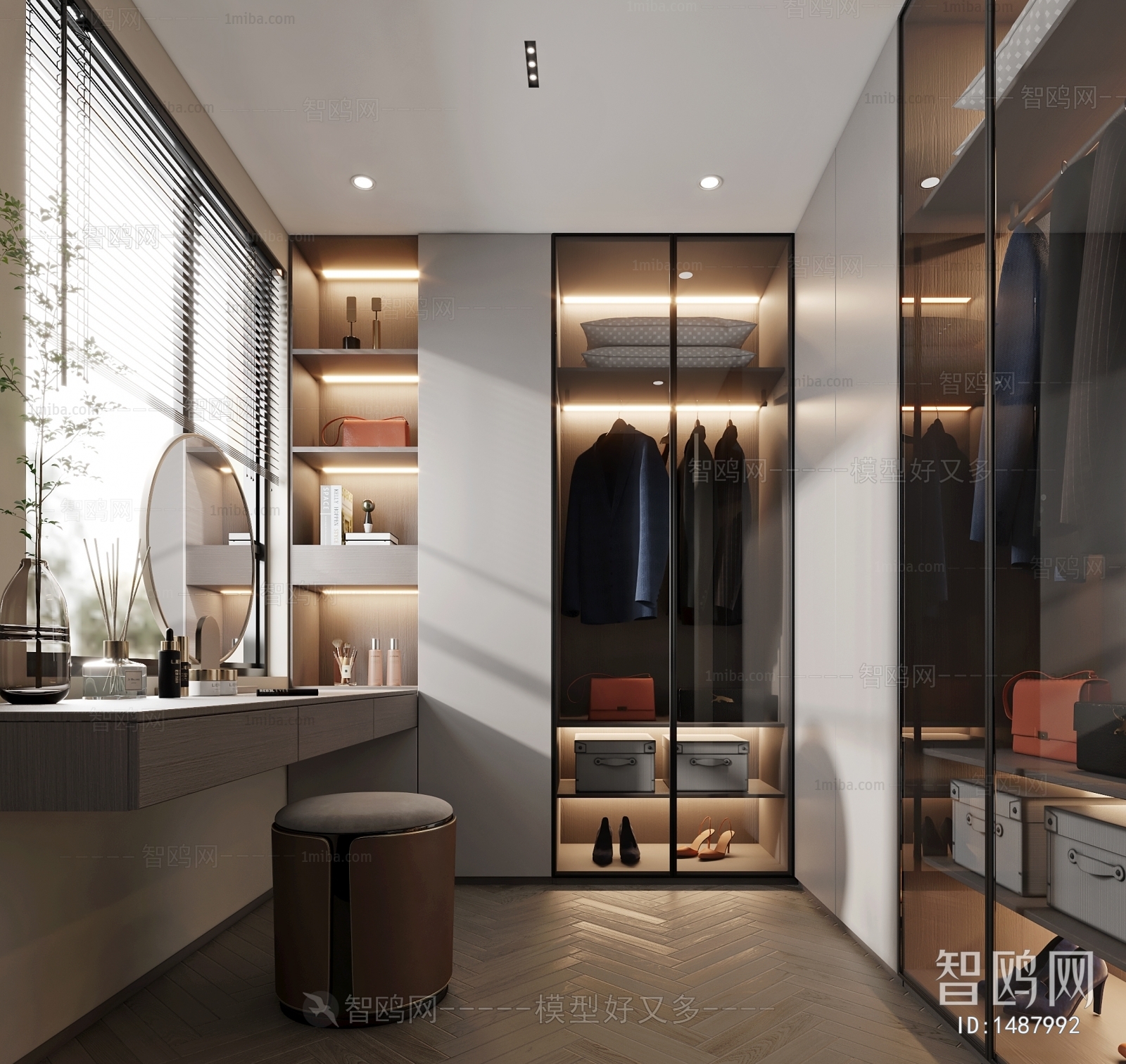 Modern Clothes Storage Area