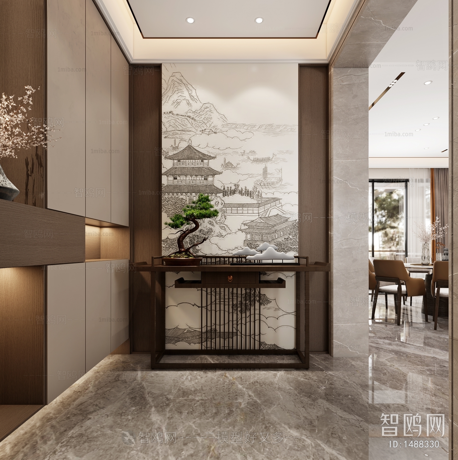 New Chinese Style Hallway