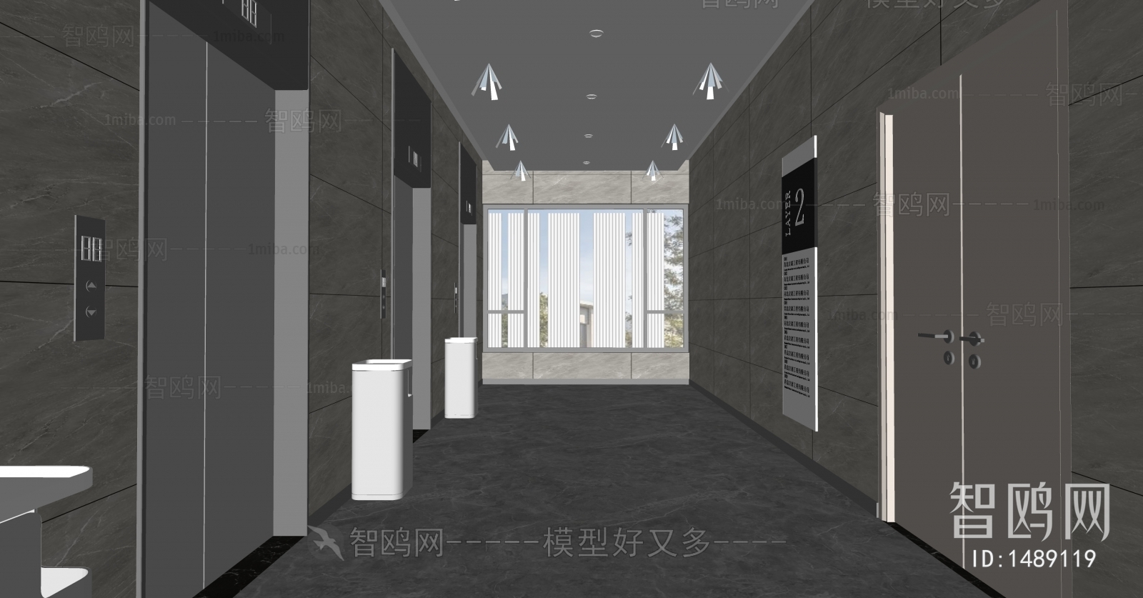 Modern Corridor/elevator Hall