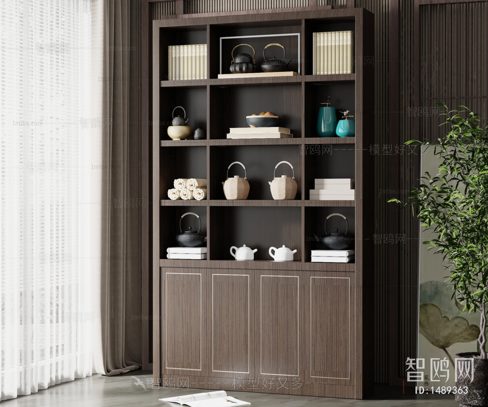 New Chinese Style Decorative Cabinet