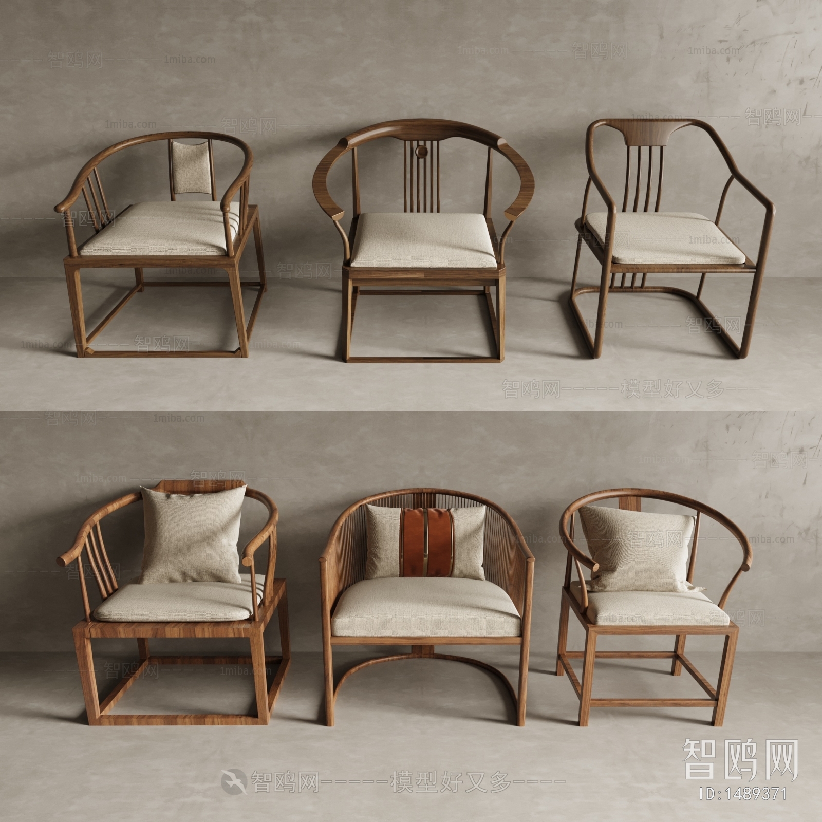 New Chinese Style Single Chair