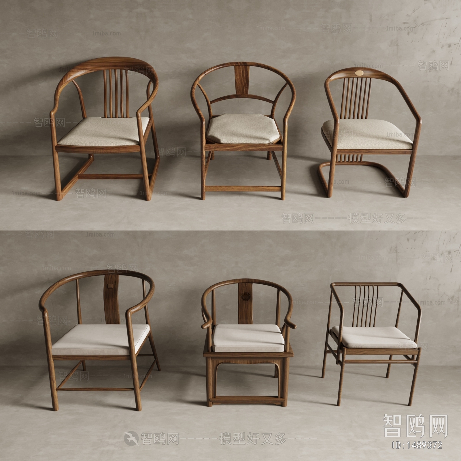 New Chinese Style Single Chair