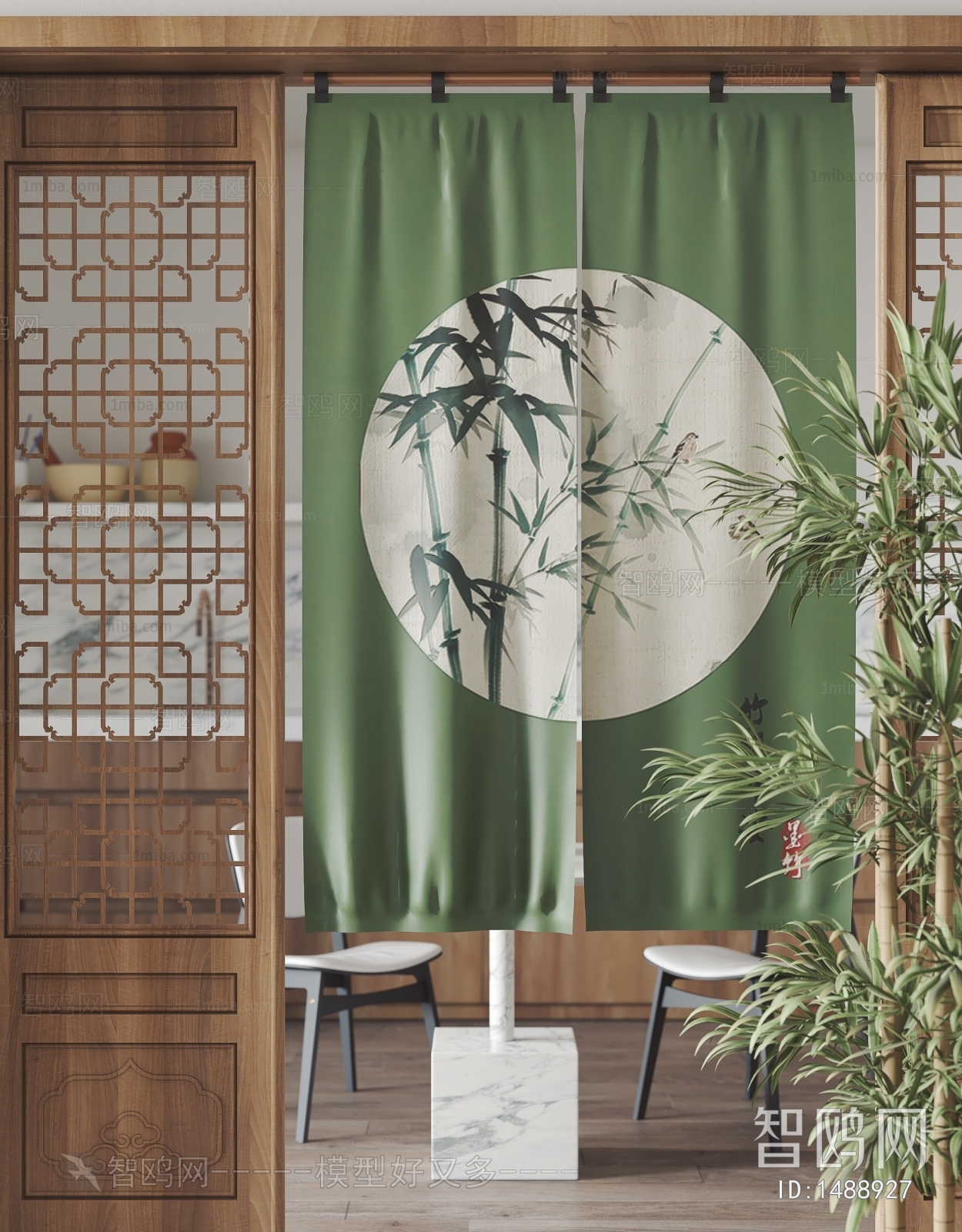 New Chinese Style Door Curtain