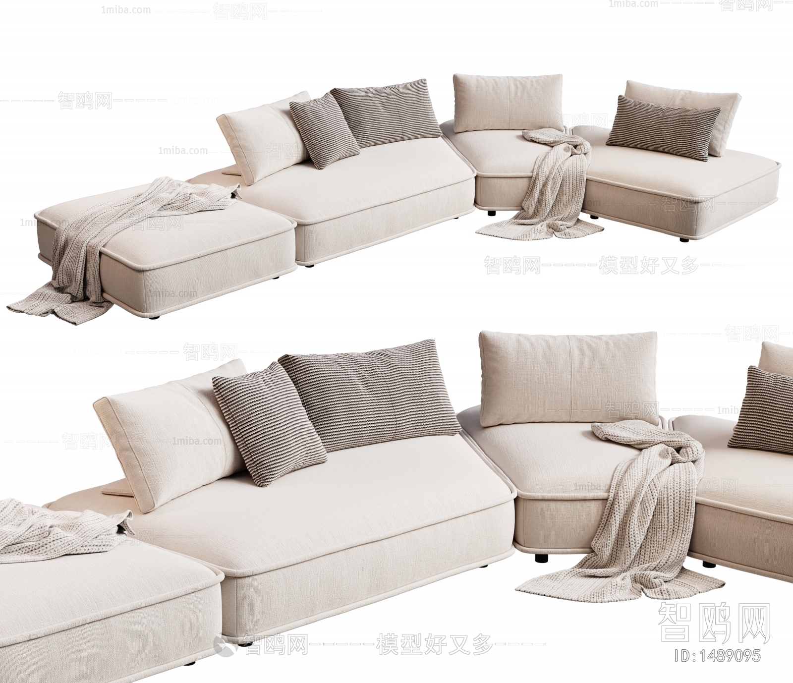 Modern Multi Person Sofa