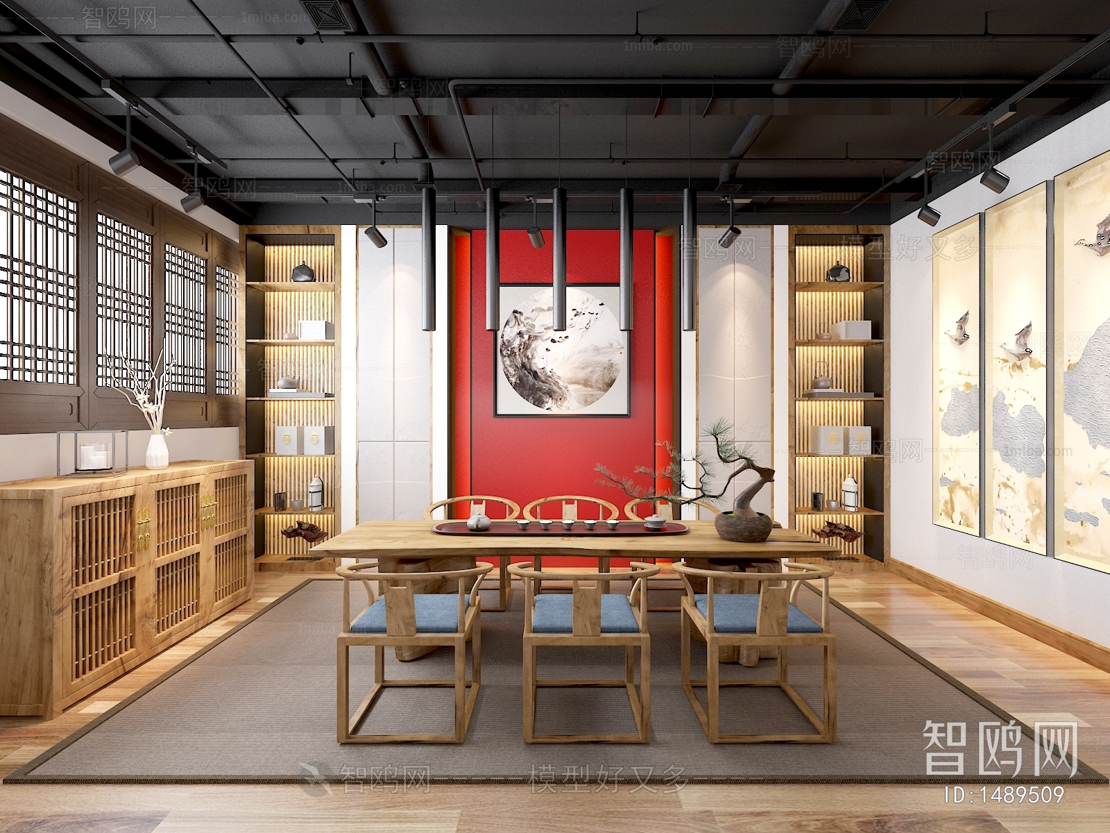 New Chinese Style Teahouse Tea House