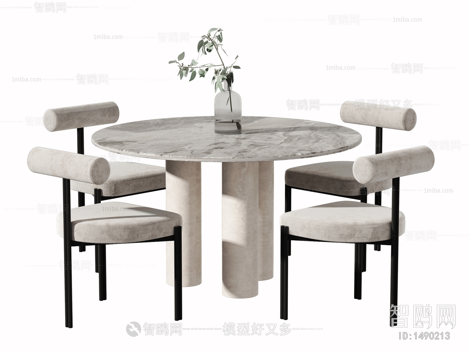 Wabi-sabi Style Dining Table And Chairs