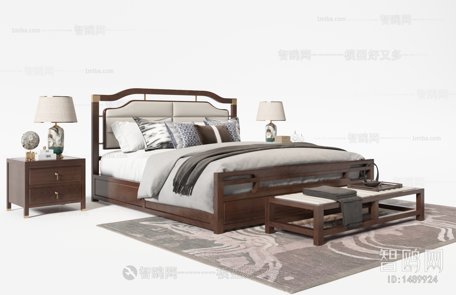 Chinese Style Double Bed