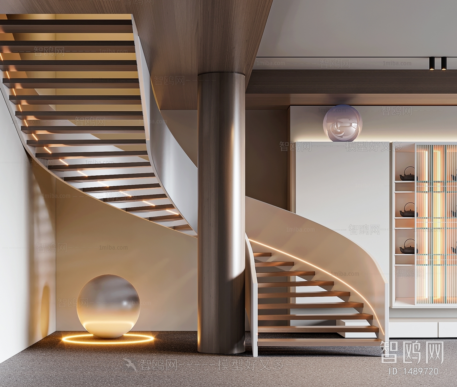 Modern Rotating Staircase