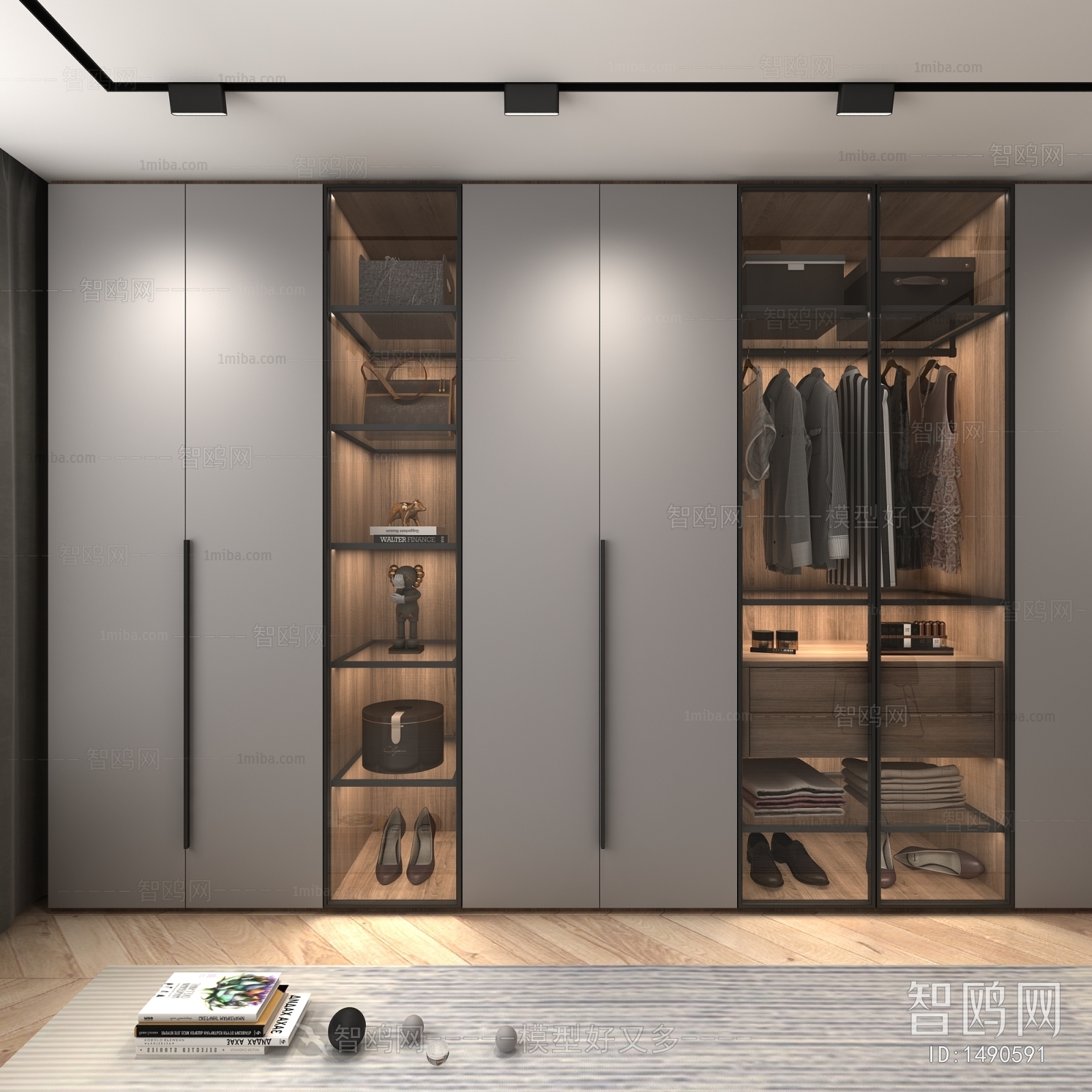 Modern Clothes Storage Area