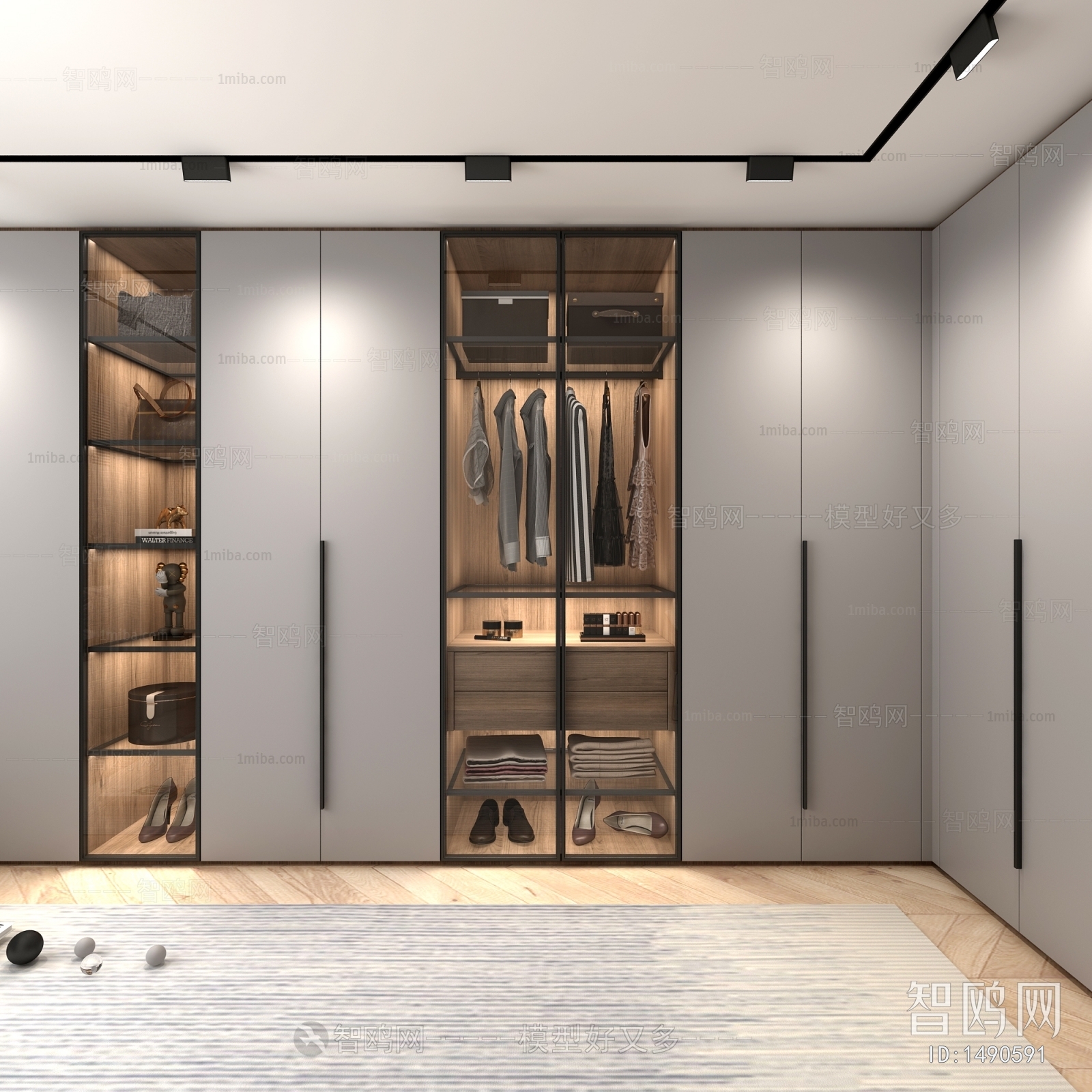 Modern Clothes Storage Area